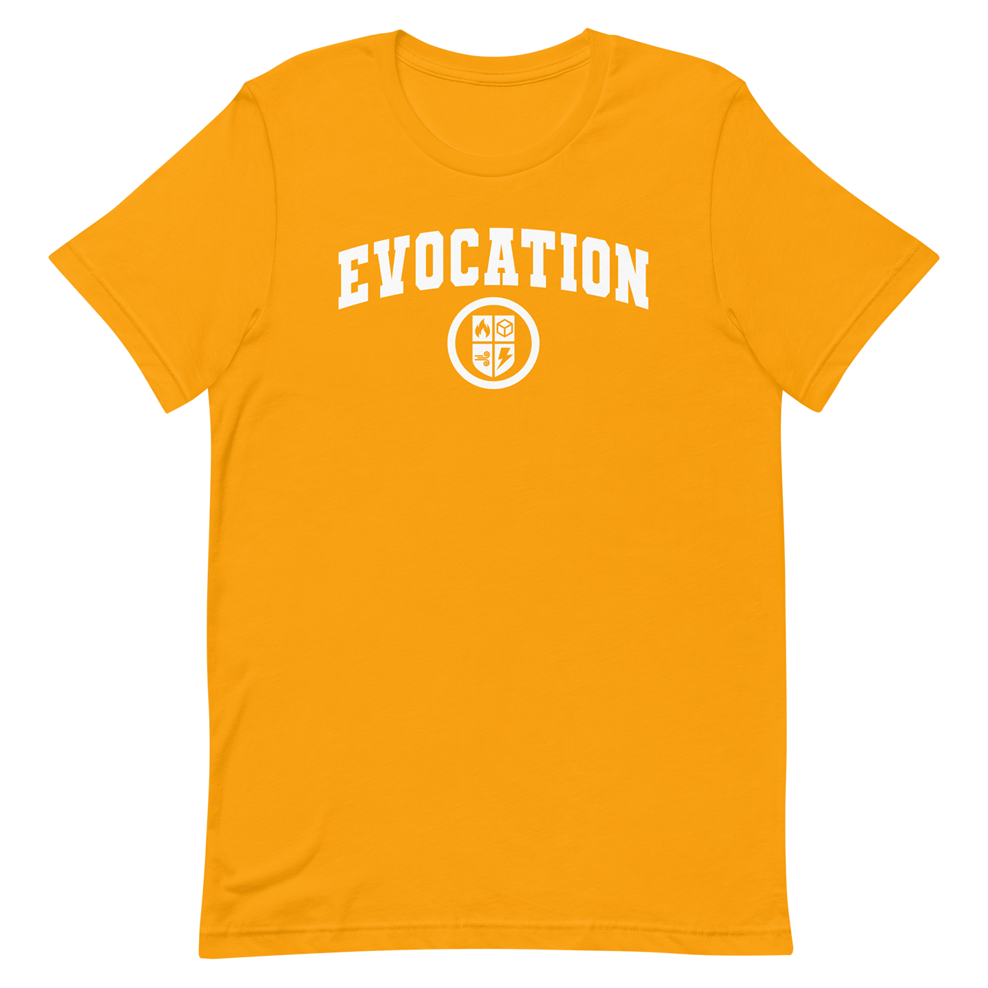 yellow dnd magic school evocation tshirt
