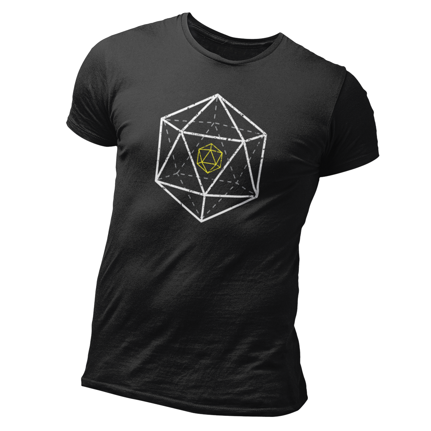 3d d20 dnd dice tshirt