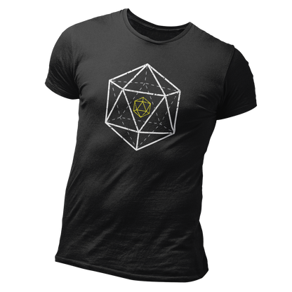 3d d20 dnd dice tshirt