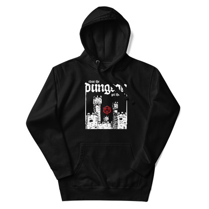 Clear the Dungeon Get the Loot DnD Hoodie Black