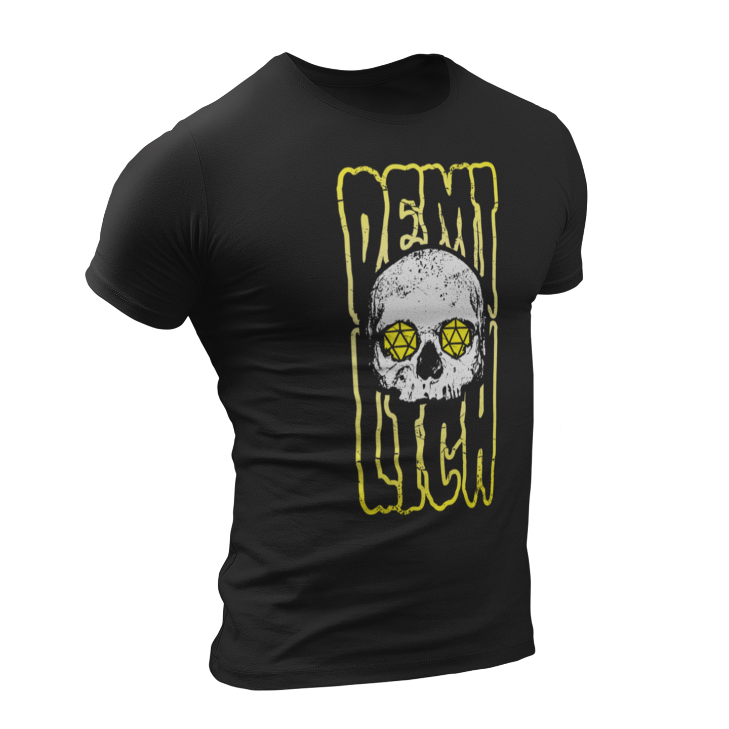 demi lich dnd skull tshirt