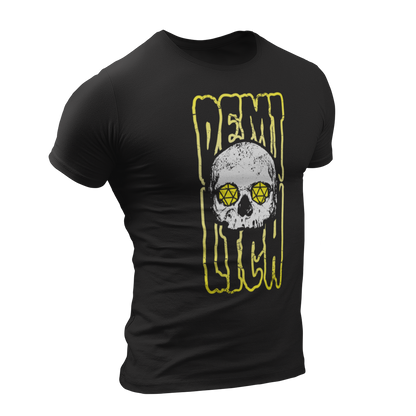 demi lich dnd skull tshirt