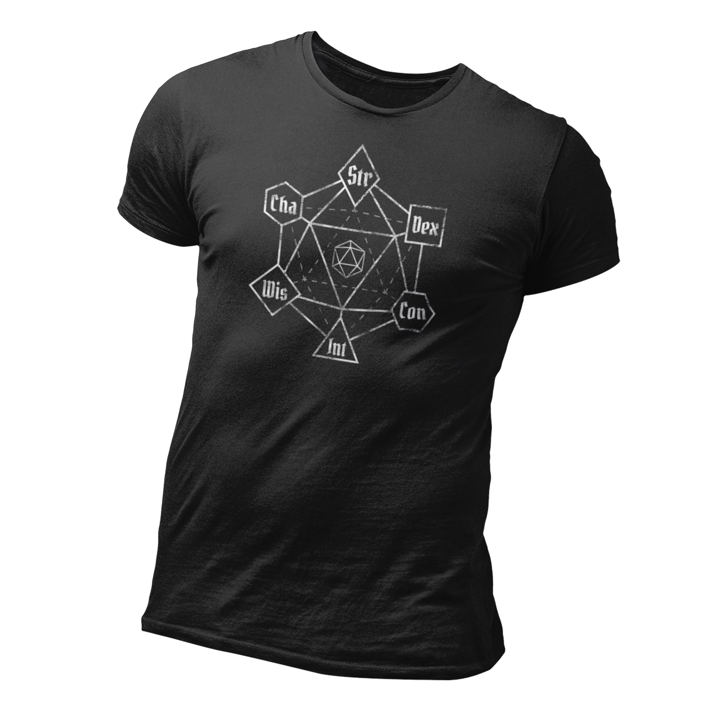 dnd ability magic dice sigil tshirt