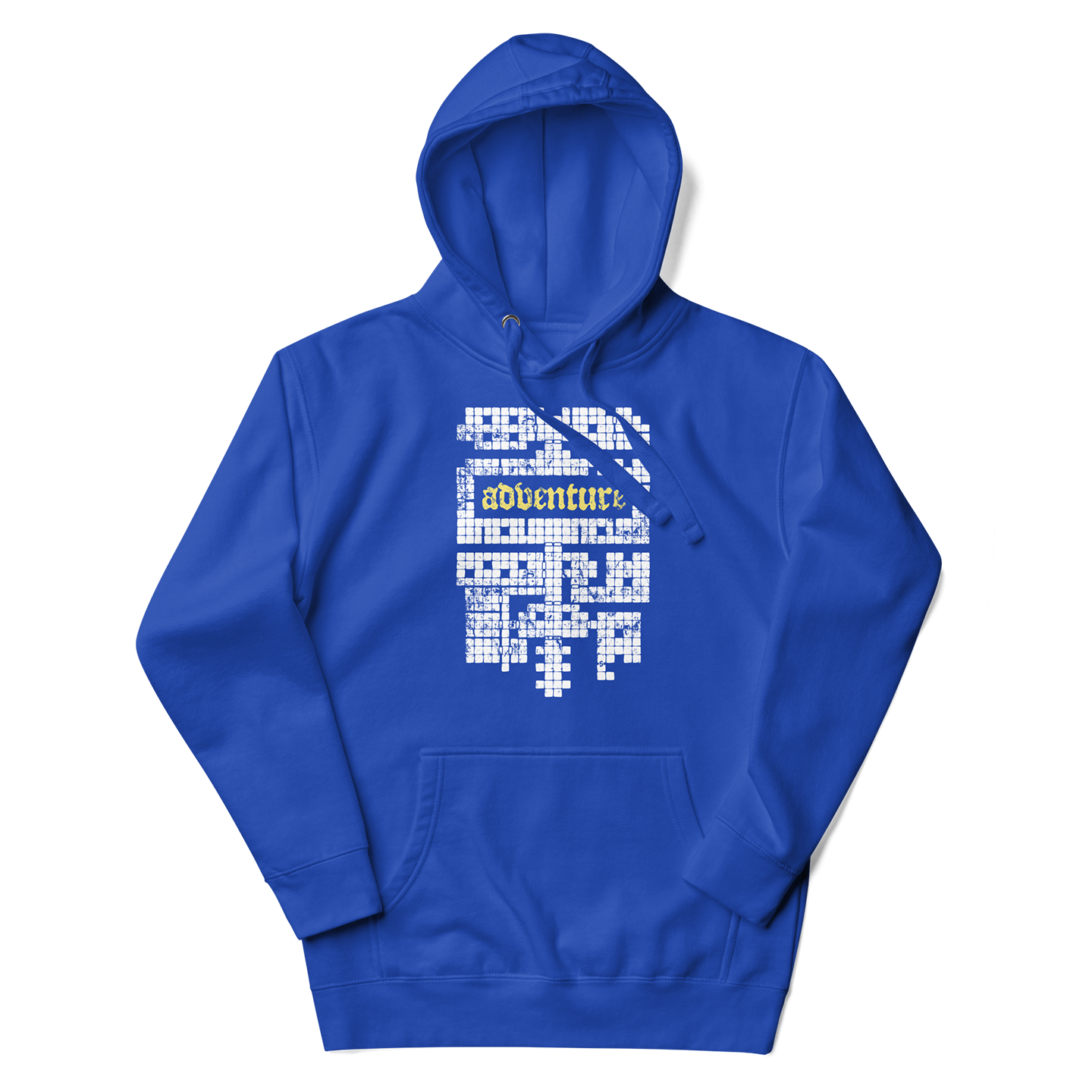 DnD Dungeon Adventure Map Hoodie Blue