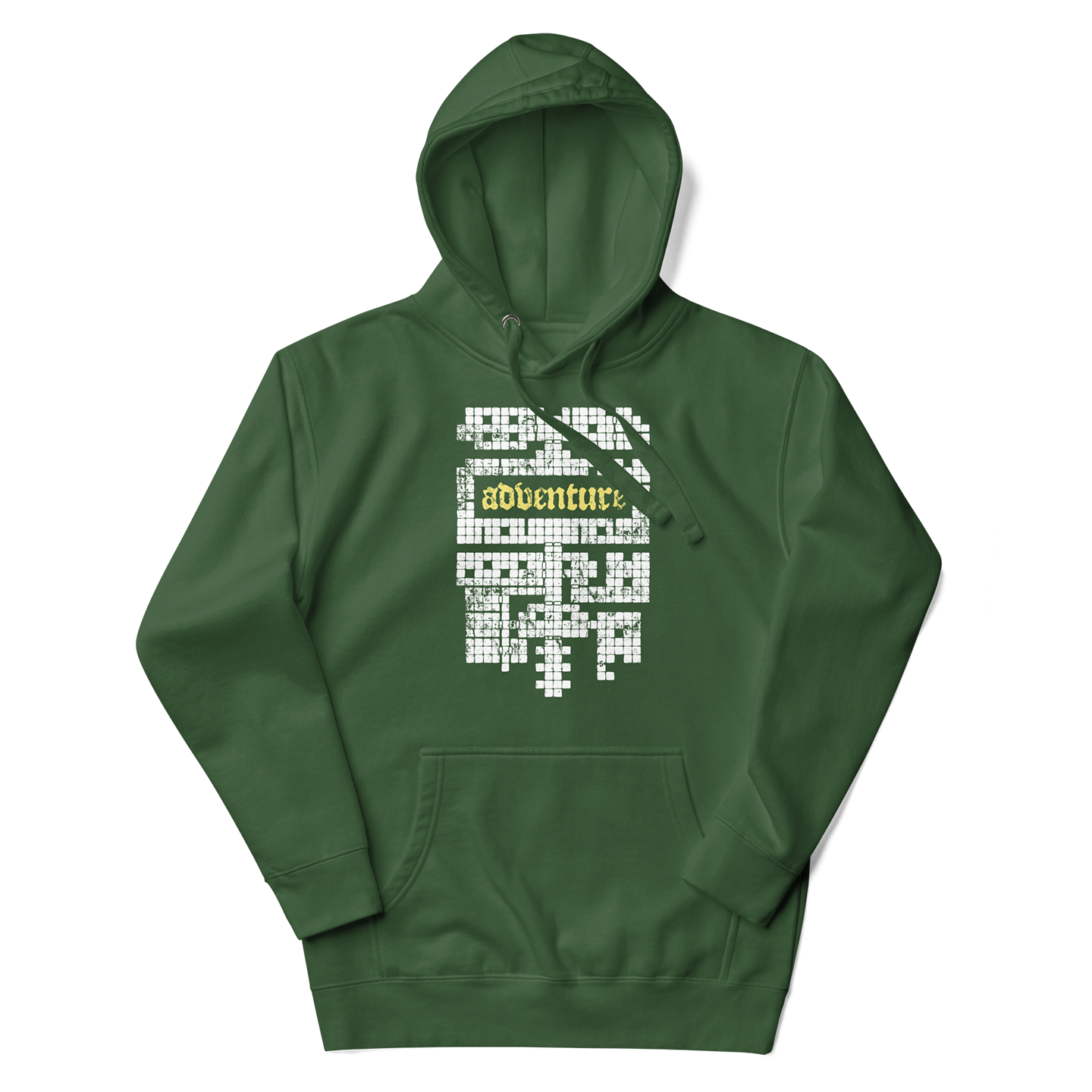 DnD Dungeon Adventure Map Hoodie Green