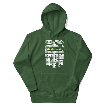 DnD Dungeon Adventure Map Hoodie Green