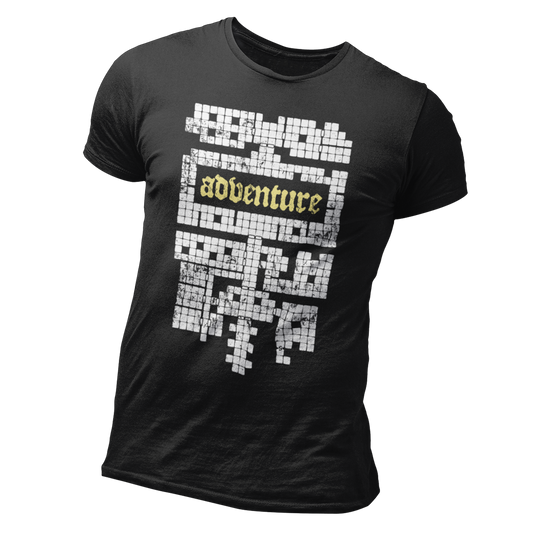 dnd dungeon adventure map tshirt