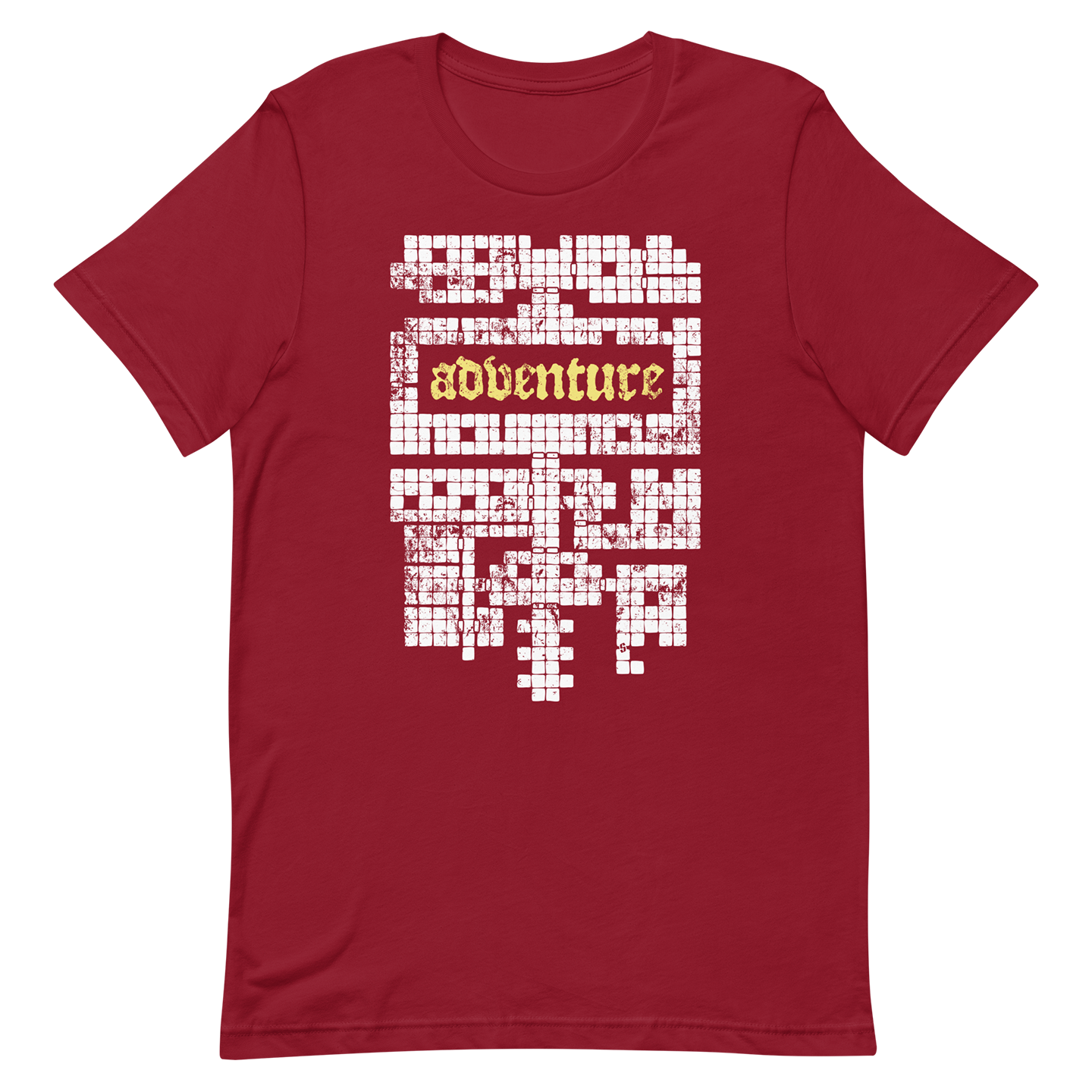 red dnd dungeon adventure map tshirt