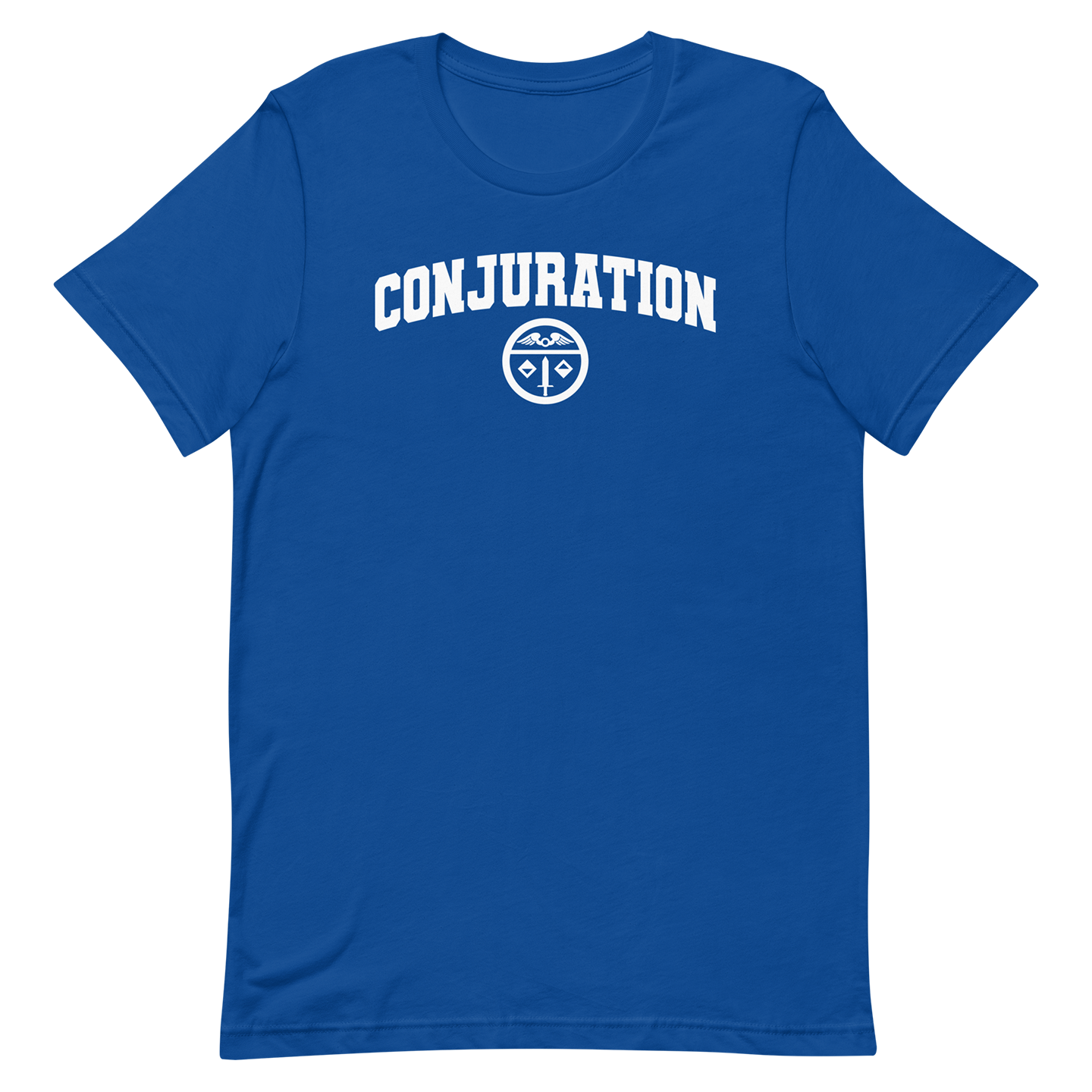 blue dnd magic school conjuration tshirt