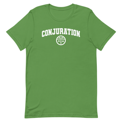 green dnd magic school conjuration tshirt