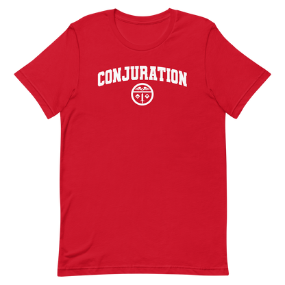 red dnd magic school conjuration tshirt