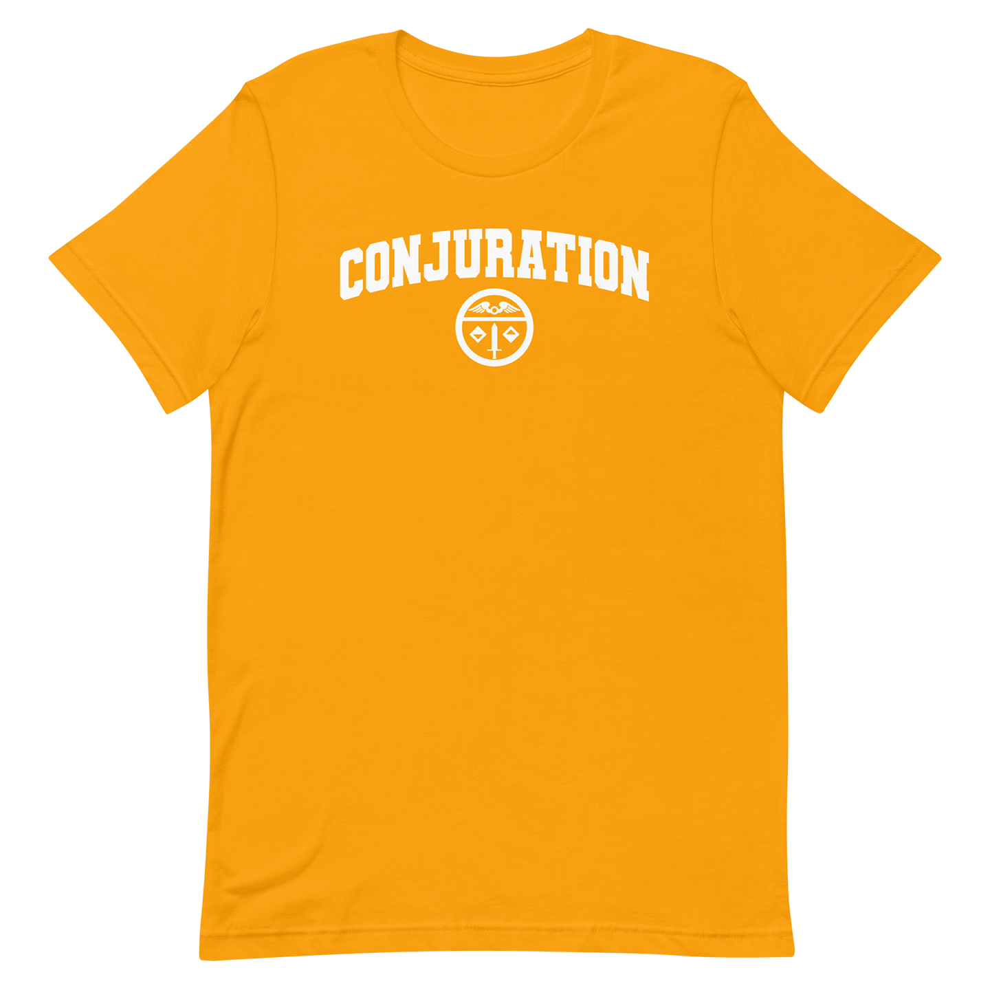 yellow dnd magic school conjuration tshirt