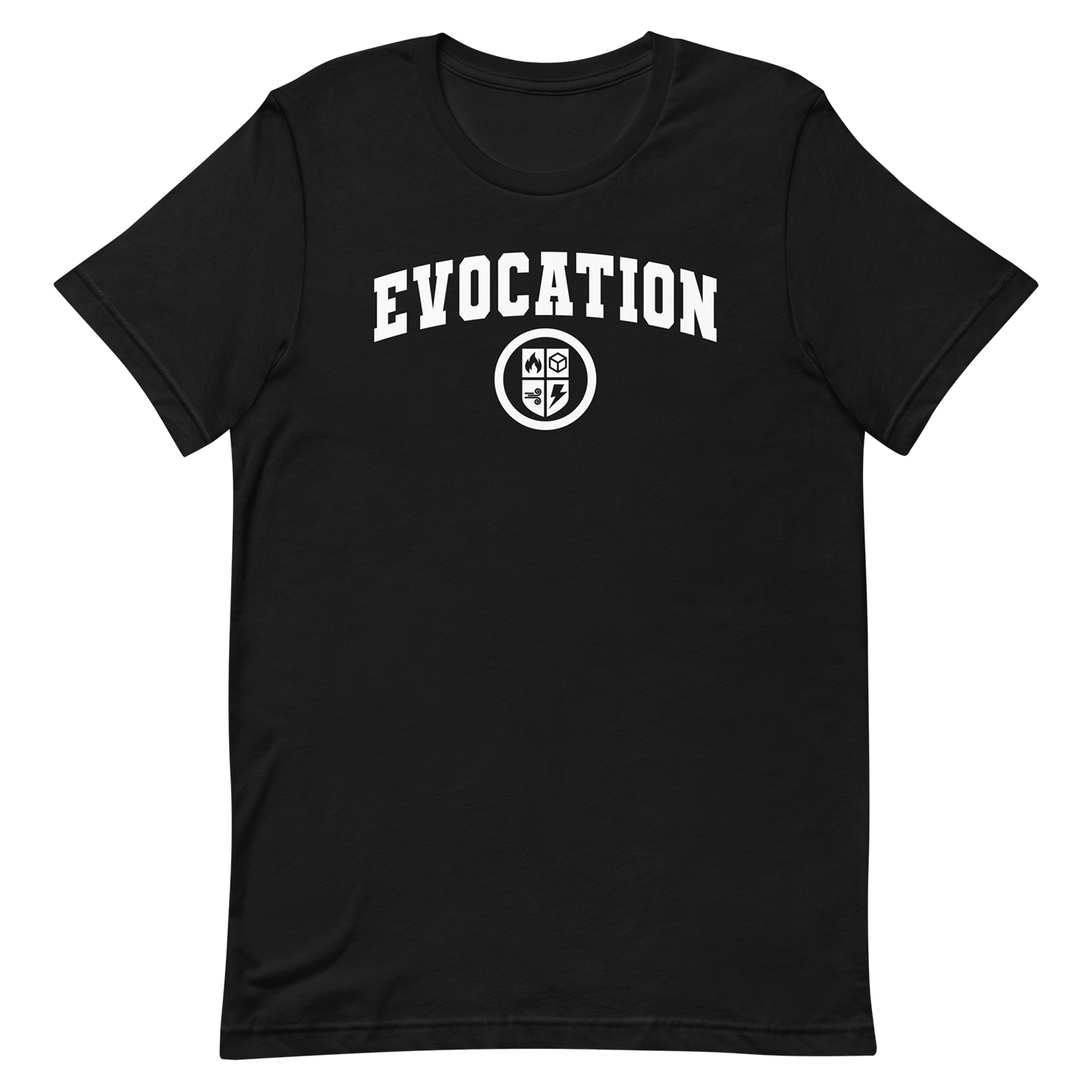 black dnd magic school evocation tshirt