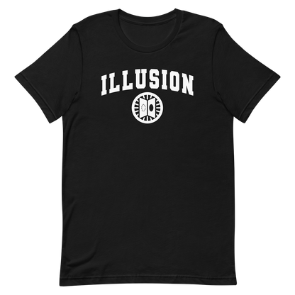 black dnd magic school illusion tshirt