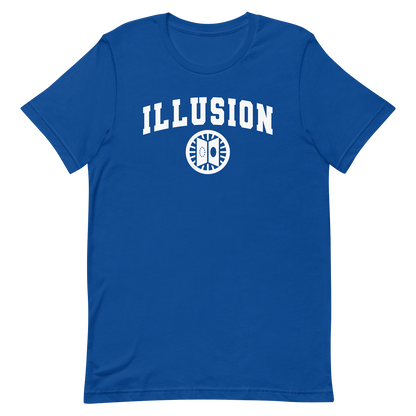 blue dnd magic school illusion tshirt