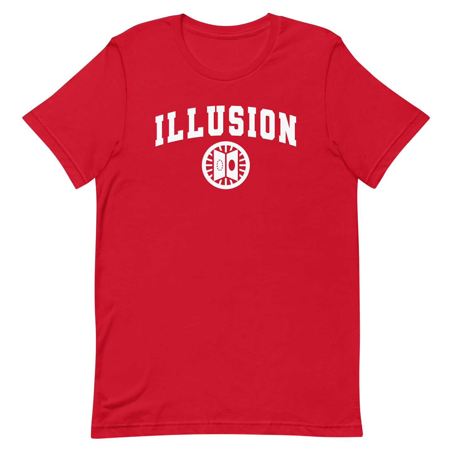 red dnd magic school illusion tshirt