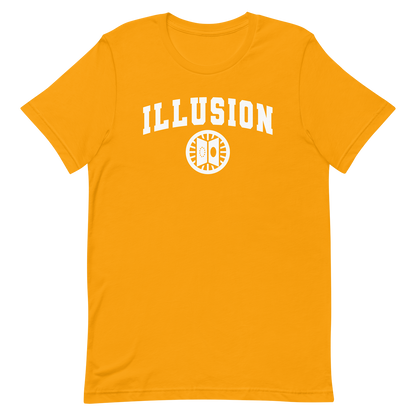 yellow dnd magic school illusion tshirt