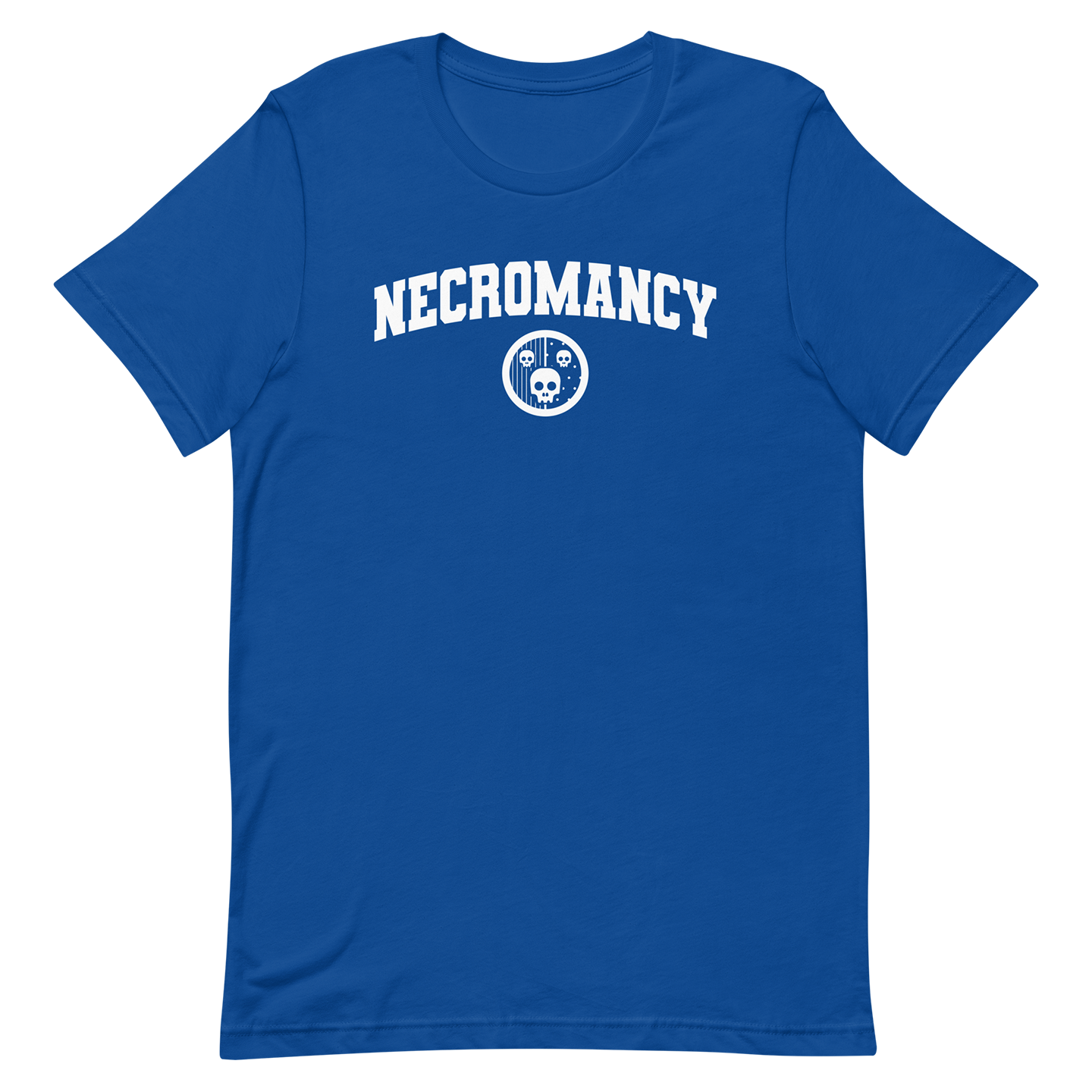 Blue DnD Magic School Necromancy Tshirt