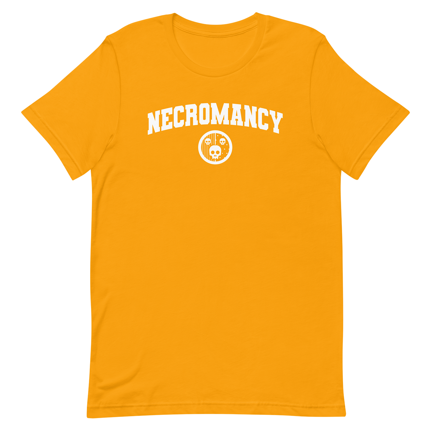 Yellow DnD Magic School Necromancy Tshirt