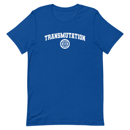 Blue DnD Magic School Transmutation Tshirt