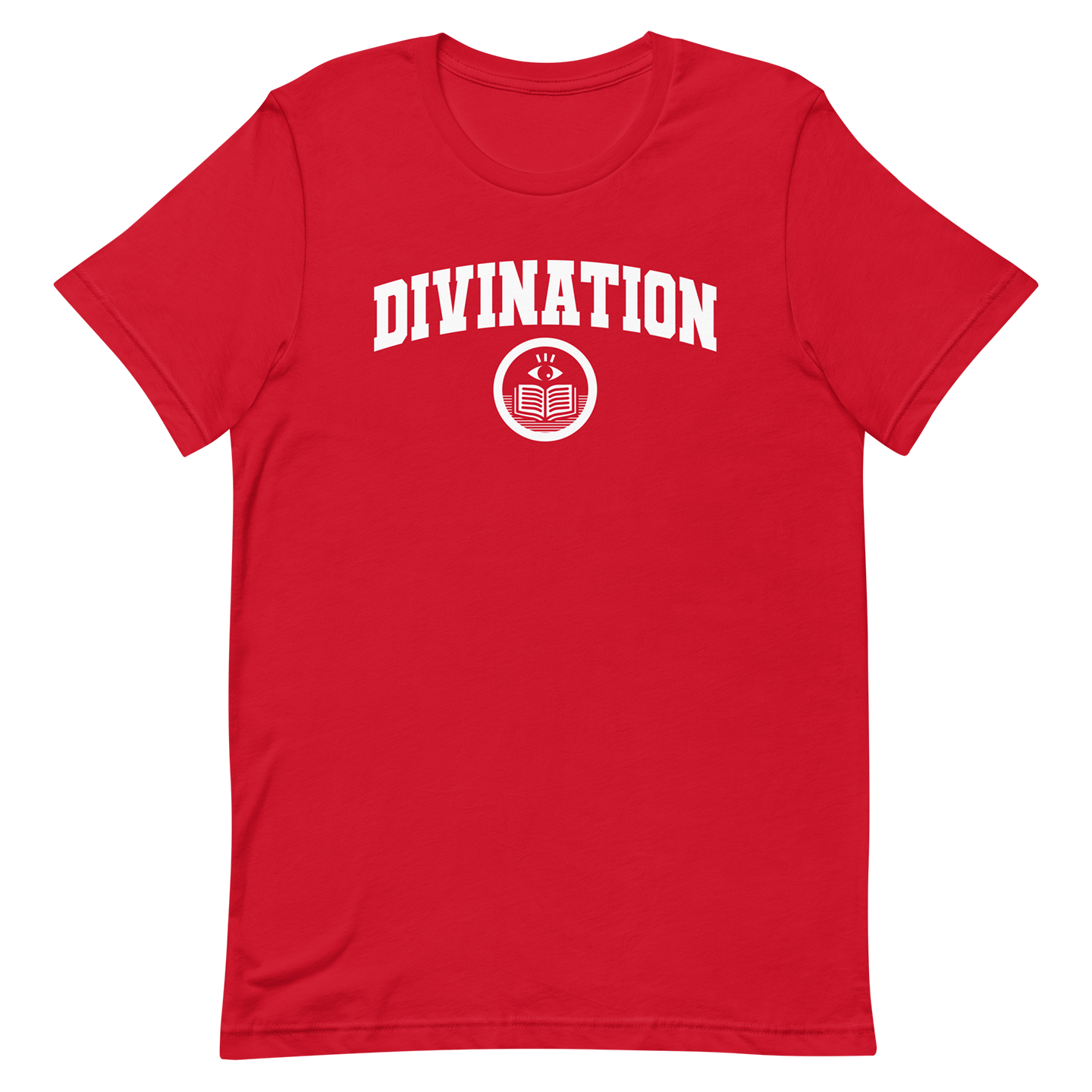 red dnd magic school divination tshirt