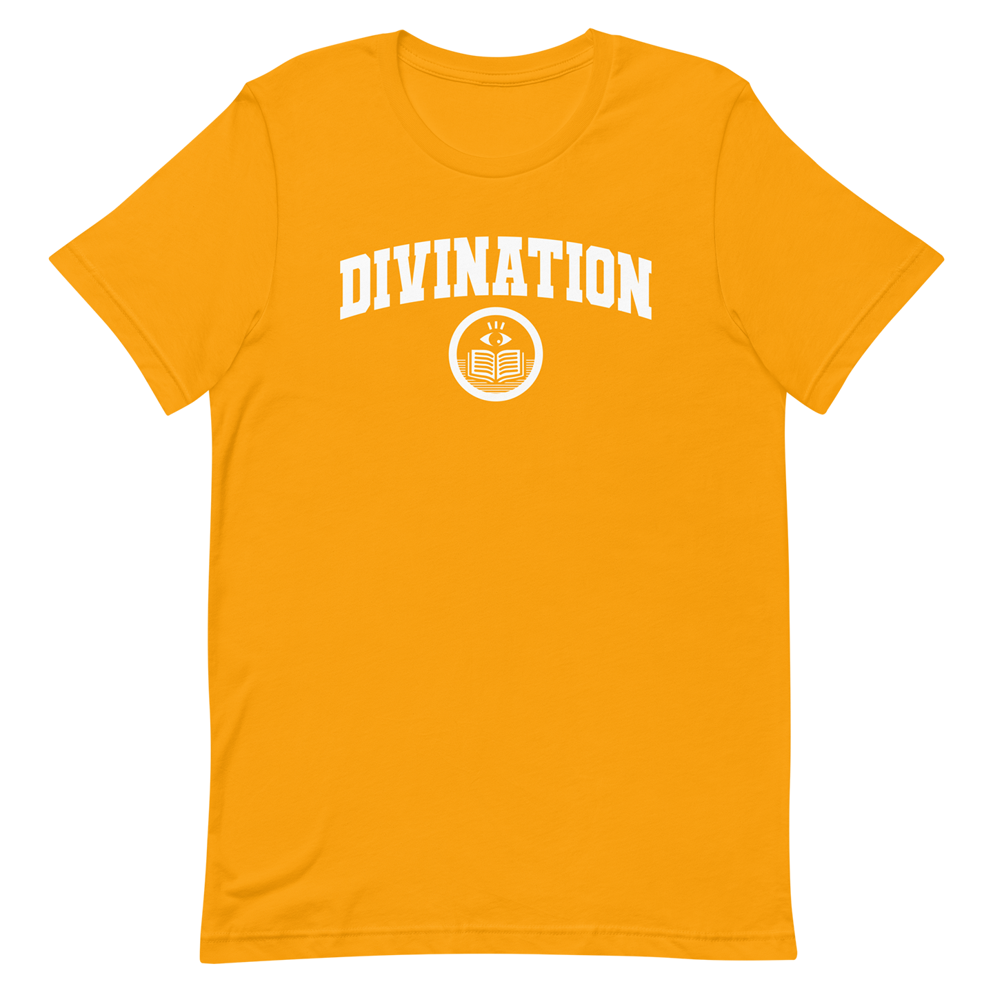 yellow dnd magic school divination tshirt