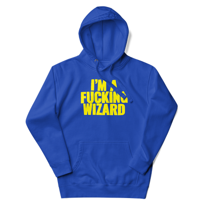 I'm a Fucking Wizard Hoodie Blue