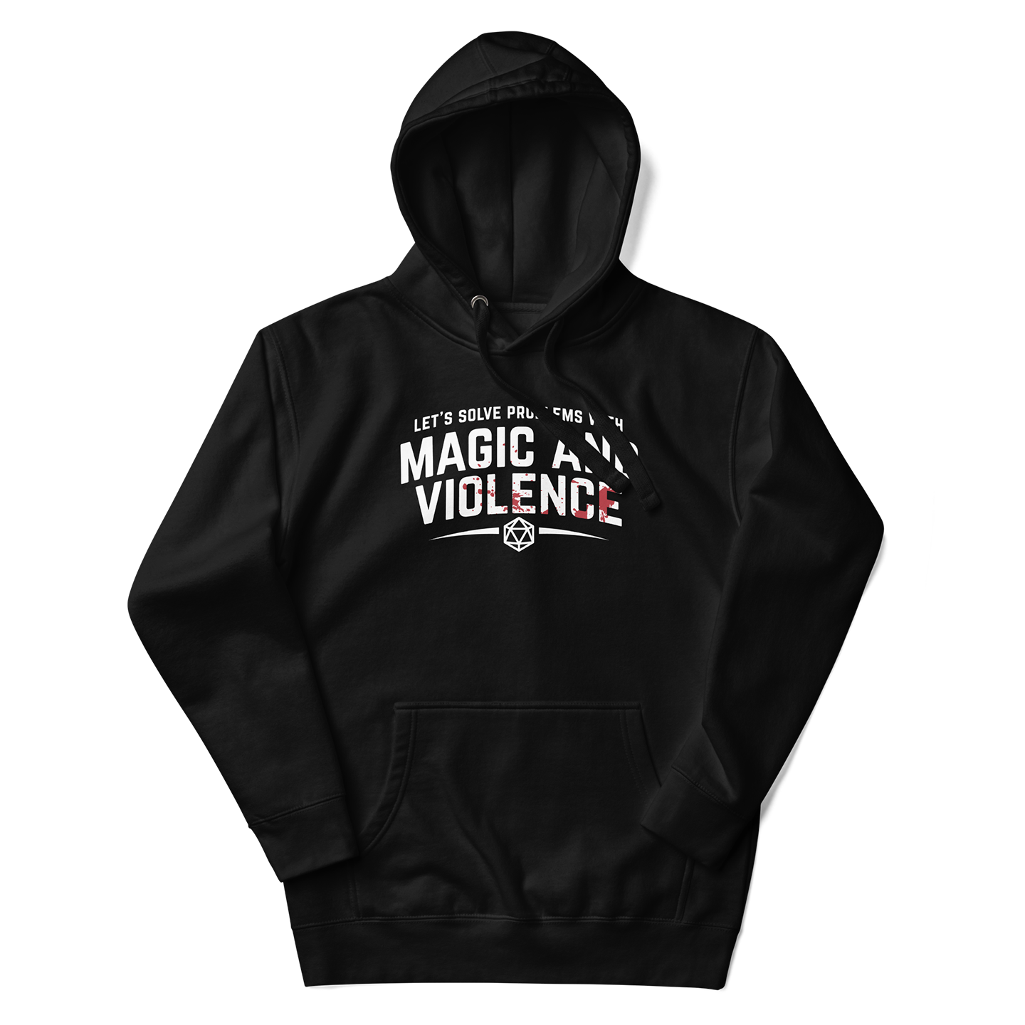 Let's Solve Problems with Magic and Violence Hoodie Black