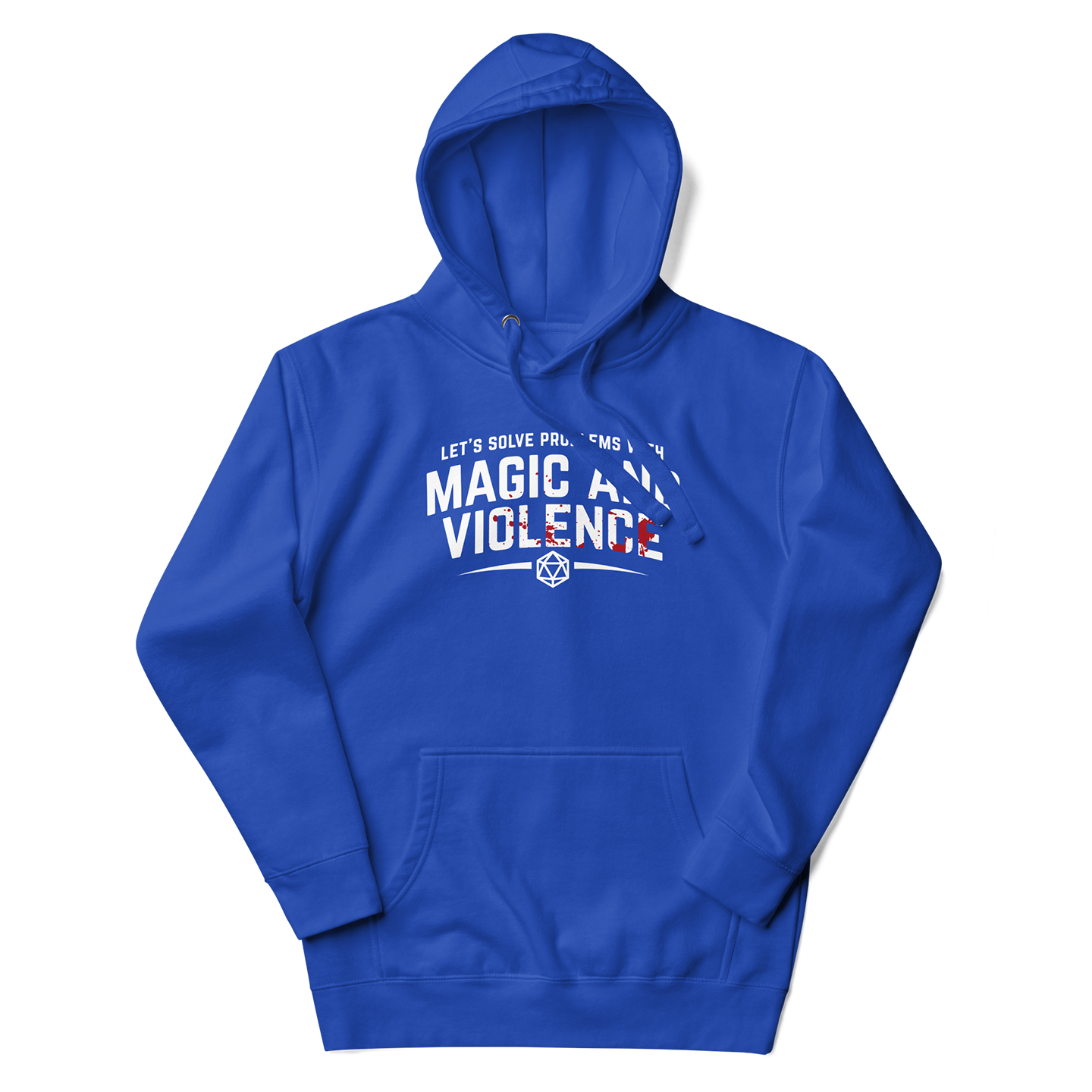 Let's Solve Problems with Magic and Violence Hoodie Blue