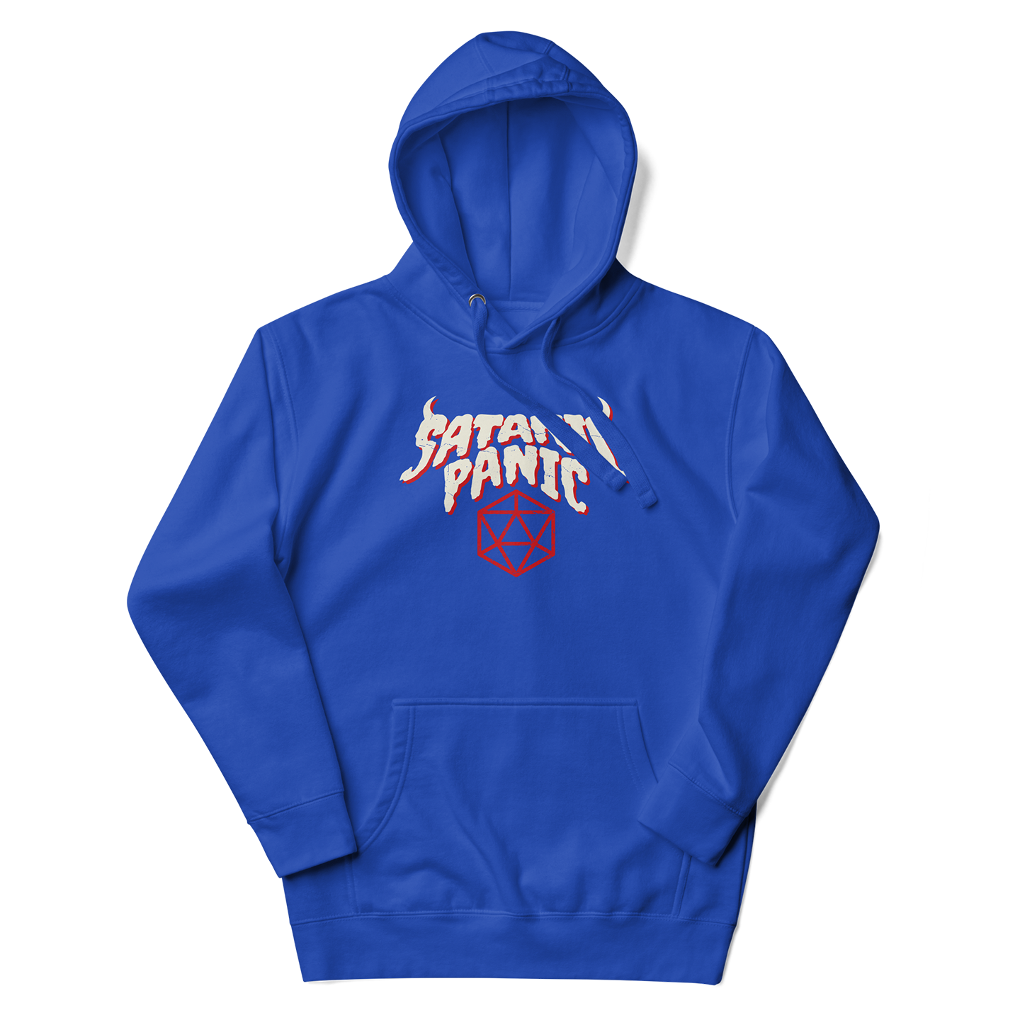 Satanic Panic 80s Gaming Hoodie Blue